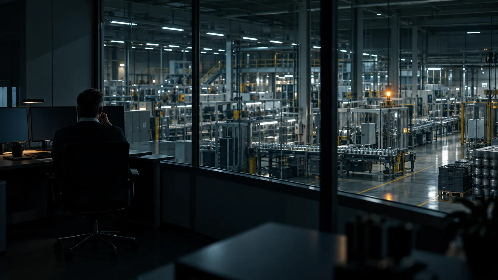 Leadership separated from a fast autonomous operating loop